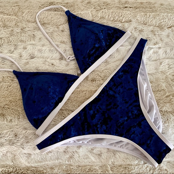 Blue Velvet Cupshe Bikini - Picture 1 of 6